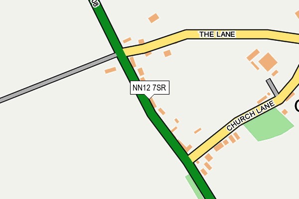 NN12 7SR map - OS OpenMap – Local (Ordnance Survey)