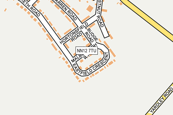 NN12 7TU map - OS OpenMap – Local (Ordnance Survey) NN12 7TU map - OS OpenMap – Local (Ordnance Survey)
