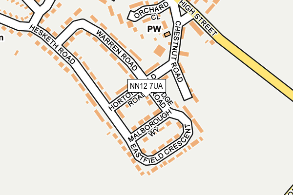 NN12 7UA map - OS OpenMap – Local (Ordnance Survey)
