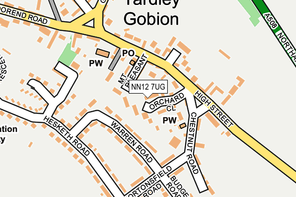 NN12 7UG map - OS OpenMap – Local (Ordnance Survey) NN12 7UG map - OS OpenMap – Local (Ordnance Survey)