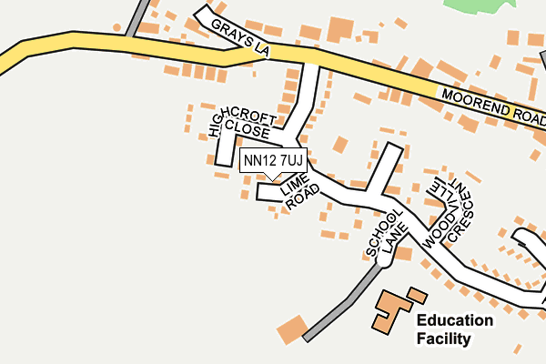 NN12 7UJ map - OS OpenMap – Local (Ordnance Survey) NN12 7UJ map - OS OpenMap – Local (Ordnance Survey)