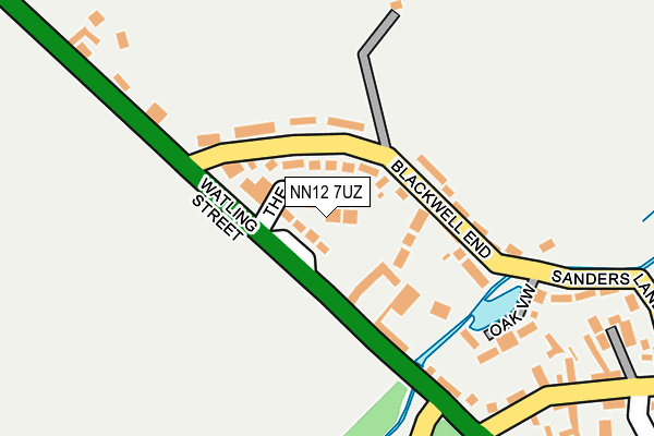 NN12 7UZ map - OS OpenMap – Local (Ordnance Survey) NN12 7UZ map - OS OpenMap – Local (Ordnance Survey)