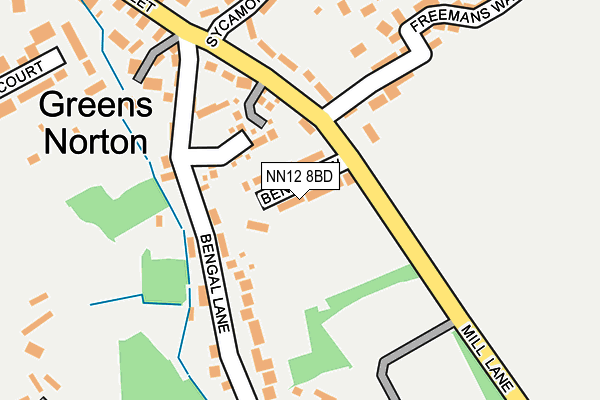 NN12 8BD map - OS OpenMap – Local (Ordnance Survey)