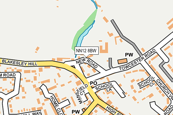 NN12 8BW map - OS OpenMap – Local (Ordnance Survey) NN12 8BW map - OS OpenMap – Local (Ordnance Survey)