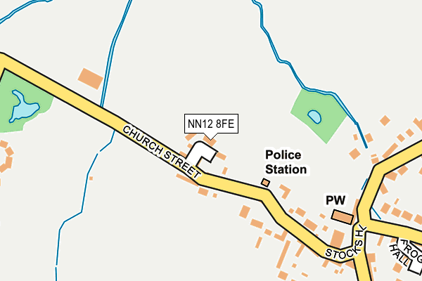 NN12 8FE map - OS OpenMap – Local (Ordnance Survey) NN12 8FE map - OS OpenMap – Local (Ordnance Survey)