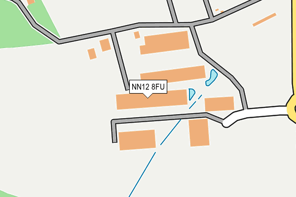 NN12 8FU map - OS OpenMap – Local (Ordnance Survey)