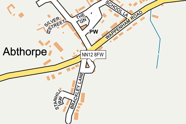 NN12 8FW map - OS OpenMap – Local (Ordnance Survey) NN12 8FW map - OS OpenMap – Local (Ordnance Survey)