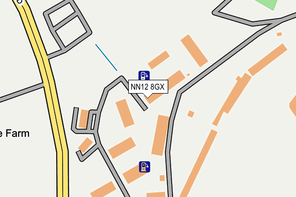 NN12 8GX map - OS OpenMap – Local (Ordnance Survey) NN12 8GX map - OS OpenMap – Local (Ordnance Survey)