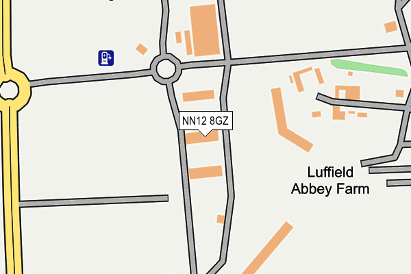 NN12 8GZ map - OS OpenMap – Local (Ordnance Survey)