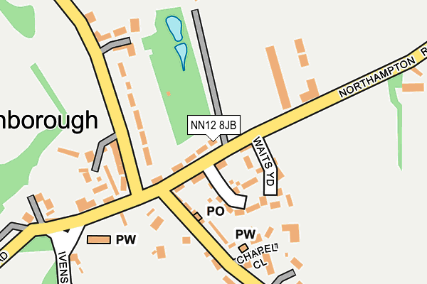 NN12 8JB map - OS OpenMap – Local (Ordnance Survey)