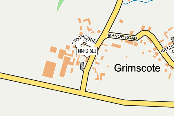 NN12 8LJ map - OS OpenMap – Local (Ordnance Survey)