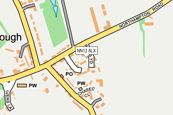 NN12 8LX map - OS OpenMap – Local (Ordnance Survey) NN12 8LX map - OS OpenMap – Local (Ordnance Survey)