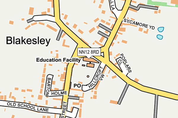 NN12 8RD map - OS OpenMap – Local (Ordnance Survey)
