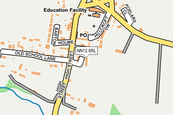 NN12 8RL map - OS OpenMap – Local (Ordnance Survey)