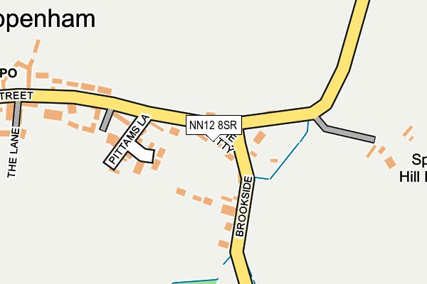NN12 8SR map - OS OpenMap – Local (Ordnance Survey)