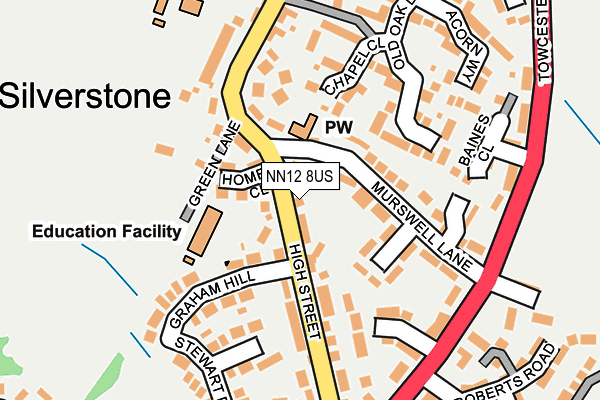NN12 8US map - OS OpenMap – Local (Ordnance Survey) NN12 8US map - OS OpenMap – Local (Ordnance Survey)