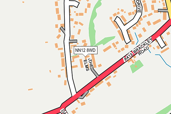 NN12 8WD map - OS OpenMap – Local (Ordnance Survey)