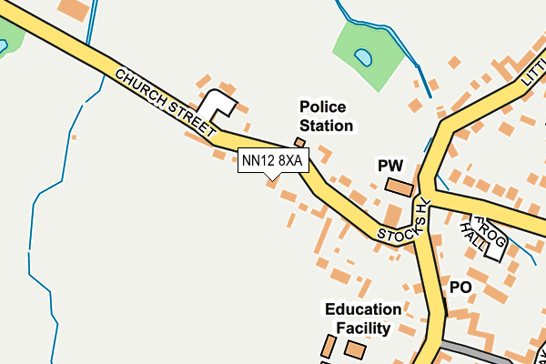 NN12 8XA map - OS OpenMap – Local (Ordnance Survey)