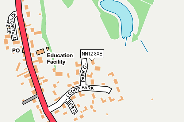 NN12 8XE map - OS OpenMap – Local (Ordnance Survey) NN12 8XE map - OS OpenMap – Local (Ordnance Survey)