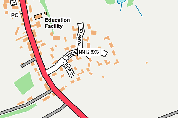 NN12 8XG map - OS OpenMap – Local (Ordnance Survey)