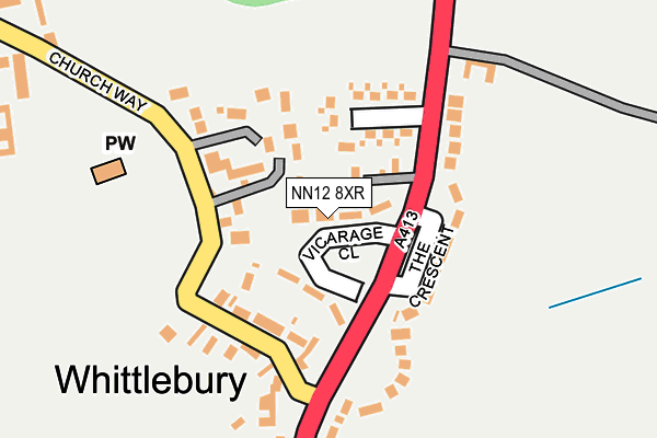 NN12 8XR map - OS OpenMap – Local (Ordnance Survey) NN12 8XR map - OS OpenMap – Local (Ordnance Survey)