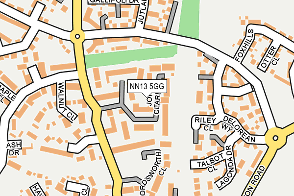NN13 5GG map - OS OpenMap – Local (Ordnance Survey) NN13 5GG map - OS OpenMap – Local (Ordnance Survey)