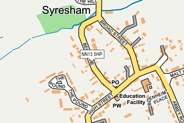 NN13 5HP map - OS OpenMap – Local (Ordnance Survey)
