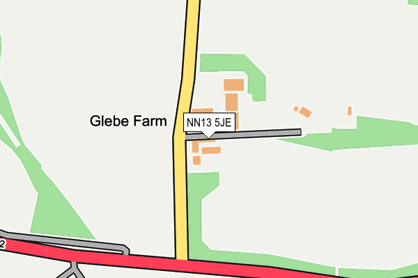 NN13 5JE map - OS OpenMap – Local (Ordnance Survey)