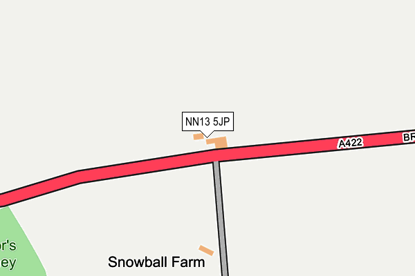 NN13 5JP map - OS OpenMap – Local (Ordnance Survey)
