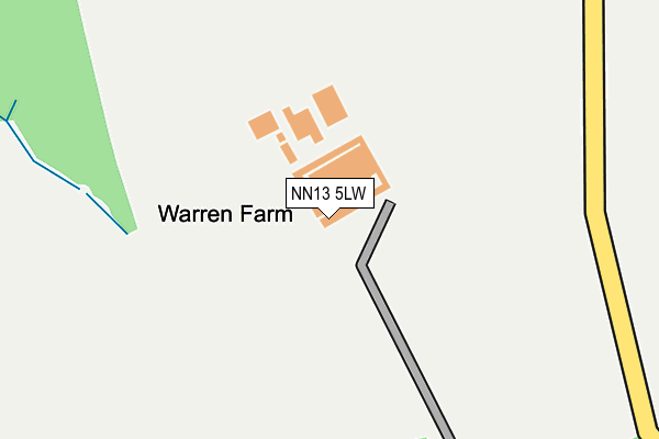 NN13 5LW map - OS OpenMap – Local (Ordnance Survey)