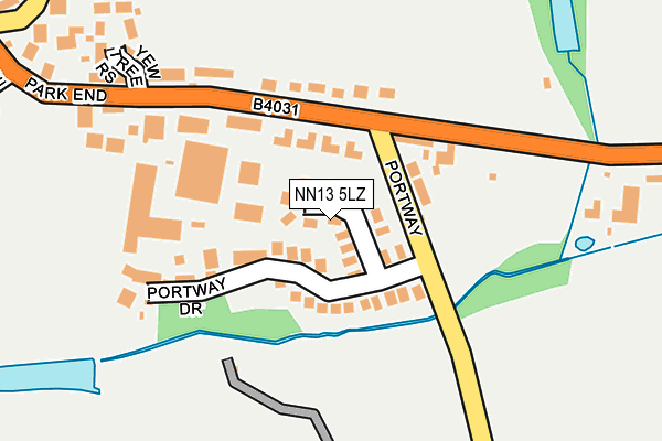 NN13 5LZ map - OS OpenMap – Local (Ordnance Survey) NN13 5LZ map - OS OpenMap – Local (Ordnance Survey)