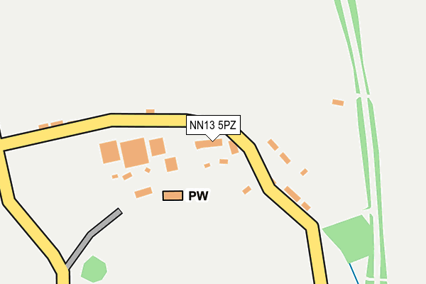 NN13 5PZ map - OS OpenMap – Local (Ordnance Survey) NN13 5PZ map - OS OpenMap – Local (Ordnance Survey)