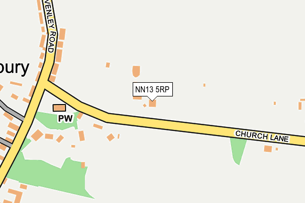NN13 5RP map - OS OpenMap – Local (Ordnance Survey) NN13 5RP map - OS OpenMap – Local (Ordnance Survey)