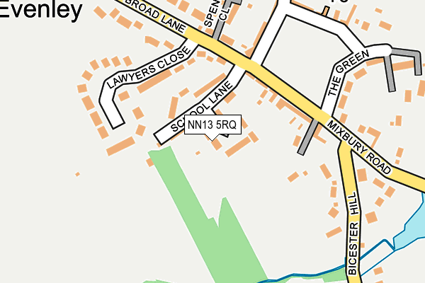 NN13 5RQ map - OS OpenMap – Local (Ordnance Survey) NN13 5RQ map - OS OpenMap – Local (Ordnance Survey)