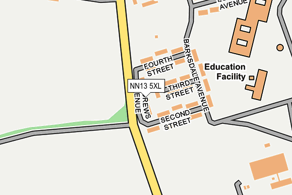NN13 5XL map - OS OpenMap – Local (Ordnance Survey) NN13 5XL map - OS OpenMap – Local (Ordnance Survey)