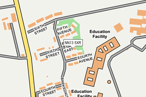 NN13 5XR map - OS OpenMap – Local (Ordnance Survey) NN13 5XR map - OS OpenMap – Local (Ordnance Survey)