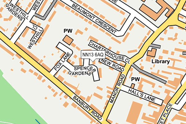 NN13 6AQ map - OS OpenMap – Local (Ordnance Survey) NN13 6AQ map - OS OpenMap – Local (Ordnance Survey)