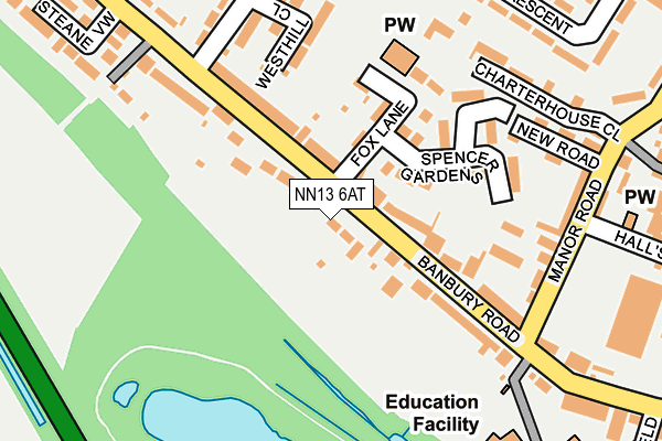 NN13 6AT map - OS OpenMap – Local (Ordnance Survey) NN13 6AT map - OS OpenMap – Local (Ordnance Survey)