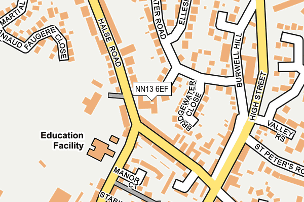 NN13 6EF map - OS OpenMap – Local (Ordnance Survey) NN13 6EF map - OS OpenMap – Local (Ordnance Survey)