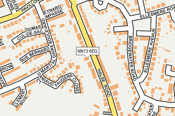 NN13 6EG map - OS OpenMap – Local (Ordnance Survey) NN13 6EG map - OS OpenMap – Local (Ordnance Survey)