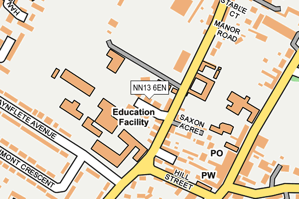 NN13 6EN map - OS OpenMap – Local (Ordnance Survey)