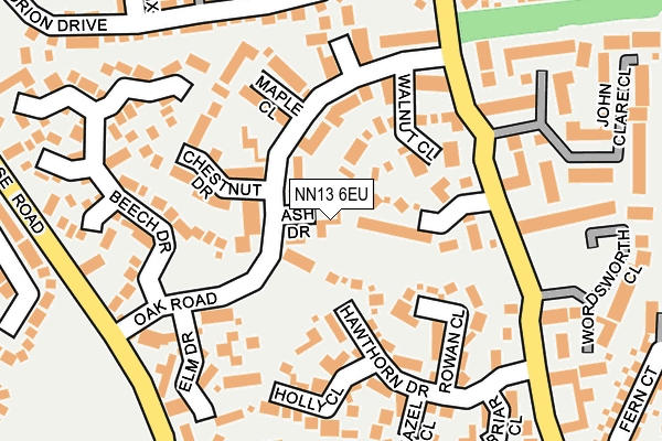 NN13 6EU map - OS OpenMap – Local (Ordnance Survey) NN13 6EU map - OS OpenMap – Local (Ordnance Survey)