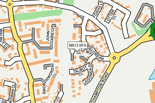 NN13 6FH map - OS OpenMap – Local (Ordnance Survey) NN13 6FH map - OS OpenMap – Local (Ordnance Survey)
