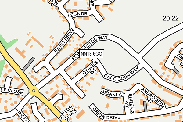 NN13 6GG map - OS OpenMap – Local (Ordnance Survey) NN13 6GG map - OS OpenMap – Local (Ordnance Survey)