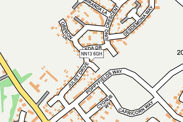 NN13 6GH map - OS OpenMap – Local (Ordnance Survey) NN13 6GH map - OS OpenMap – Local (Ordnance Survey)