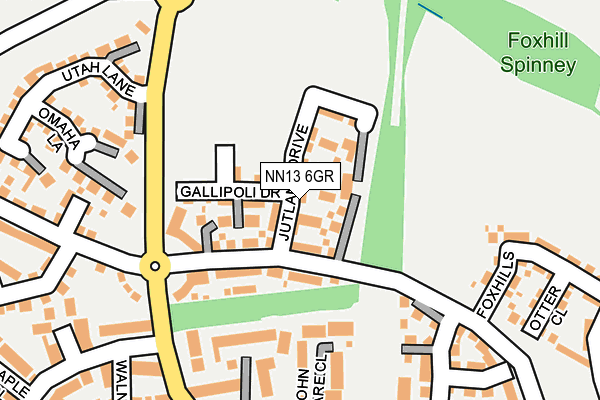 NN13 6GR map - OS OpenMap – Local (Ordnance Survey) NN13 6GR map - OS OpenMap – Local (Ordnance Survey)
