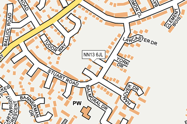 NN13 6JL map - OS OpenMap – Local (Ordnance Survey) NN13 6JL map - OS OpenMap – Local (Ordnance Survey)