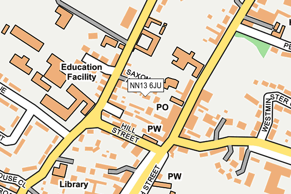 NN13 6JU map - OS OpenMap – Local (Ordnance Survey) NN13 6JU map - OS OpenMap – Local (Ordnance Survey)