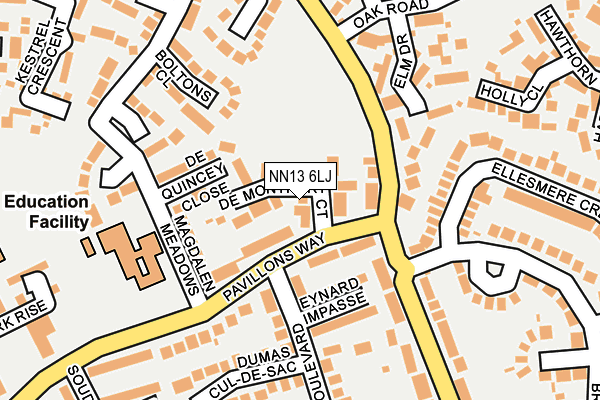 NN13 6LJ map - OS OpenMap – Local (Ordnance Survey) NN13 6LJ map - OS OpenMap – Local (Ordnance Survey)