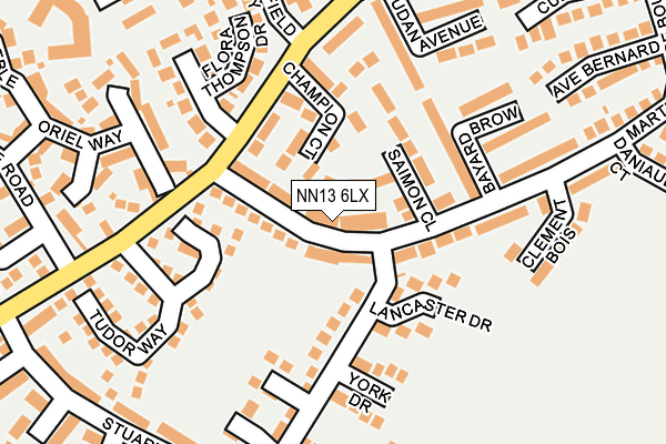 NN13 6LX map - OS OpenMap – Local (Ordnance Survey) NN13 6LX map - OS OpenMap – Local (Ordnance Survey)